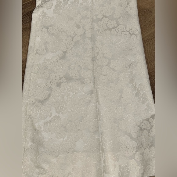 CELINE WHITE ON WHITE CREAM FLORAL TROUSERS SIZE 40 womens 8 - Picture 6 of 11